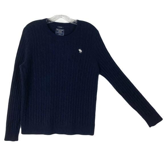 Abercrombie & Fitch Sweaters - Nwot ABERCROMBIE&FITCH Sweater Women L Cashmere Cable-Knit Long-Sleeve